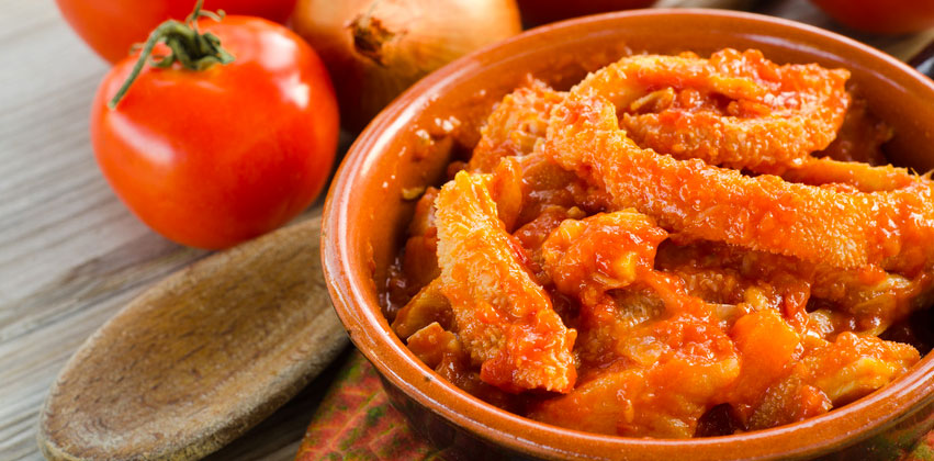 trippa e pizza di granone